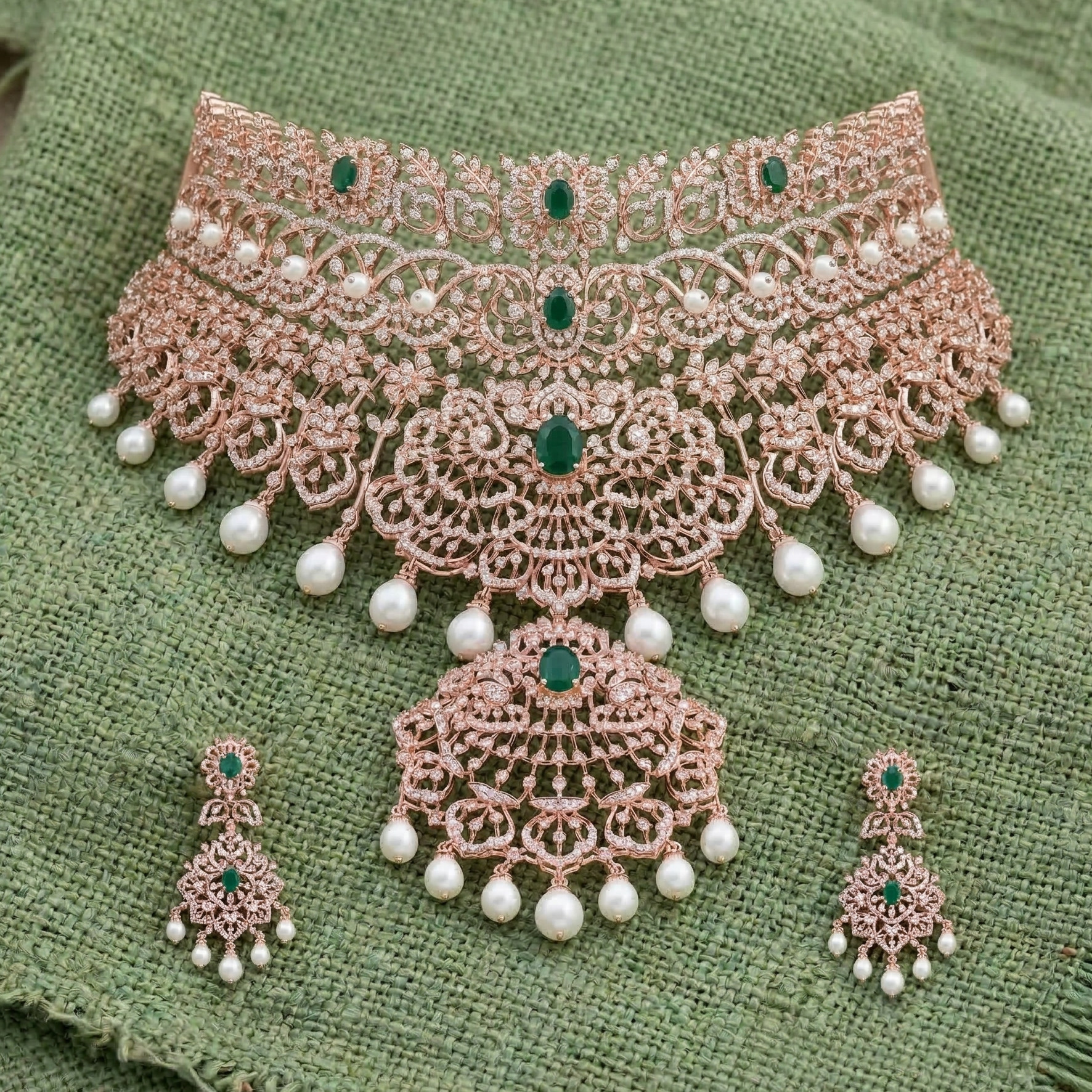 Radiant Diamond Wedding Necklace Collection
