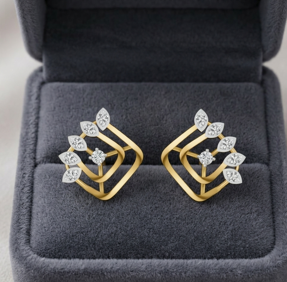 Diamond Spark Fusion Earrings