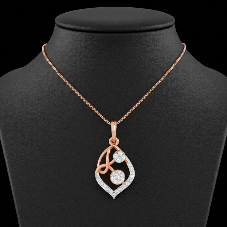 Fashion Elegant Diamond Pendant - 3