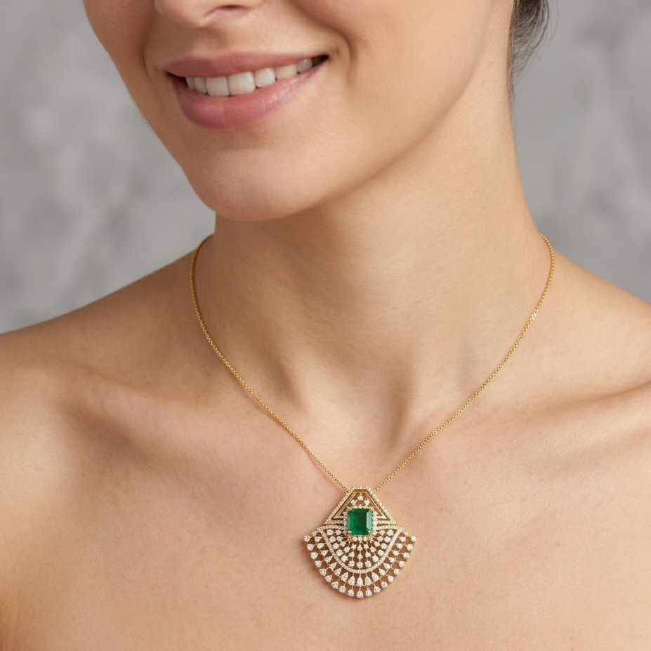 Diamond Celestial Garden Pendant