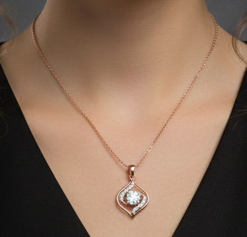 Delicate Elegant Diamond Pendant