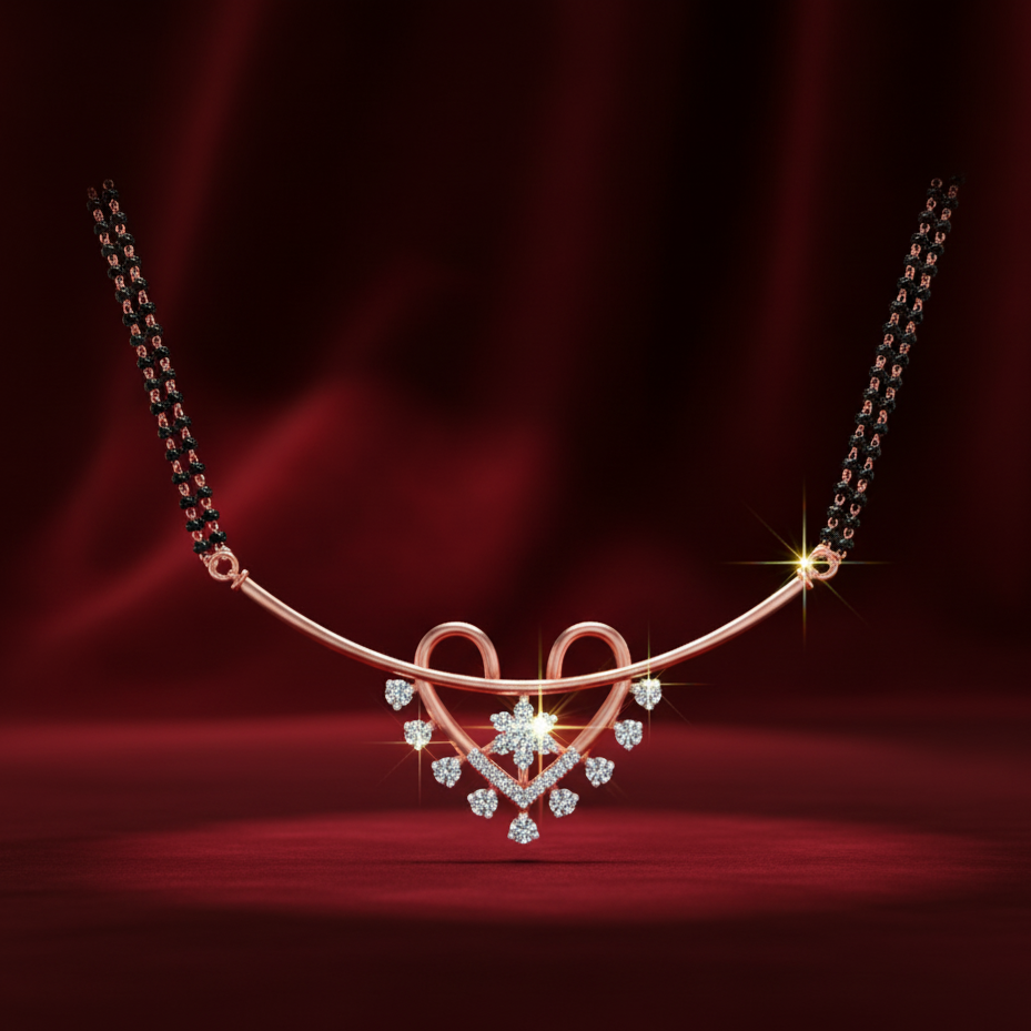 Exquisite Gold Diamond Tanmaniya for Brides