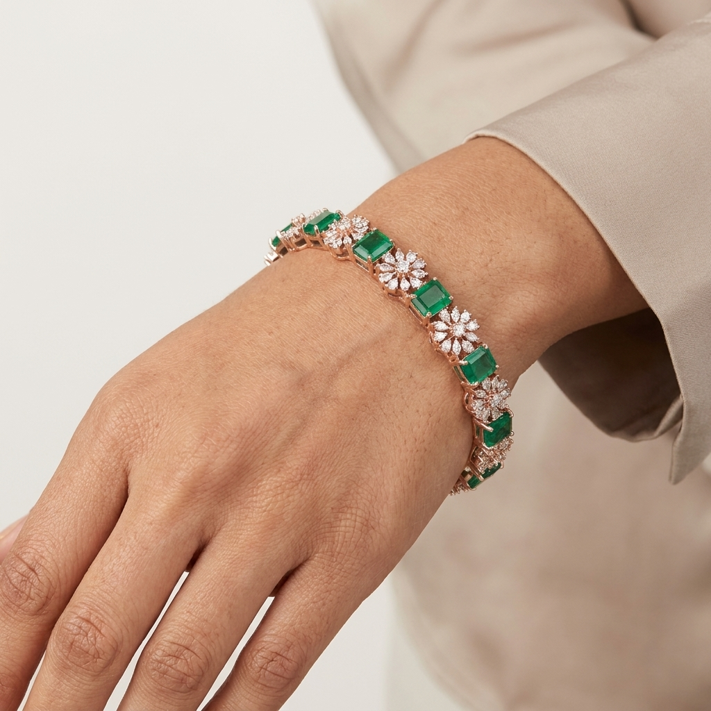 Open Style Diamond Bangles - 3