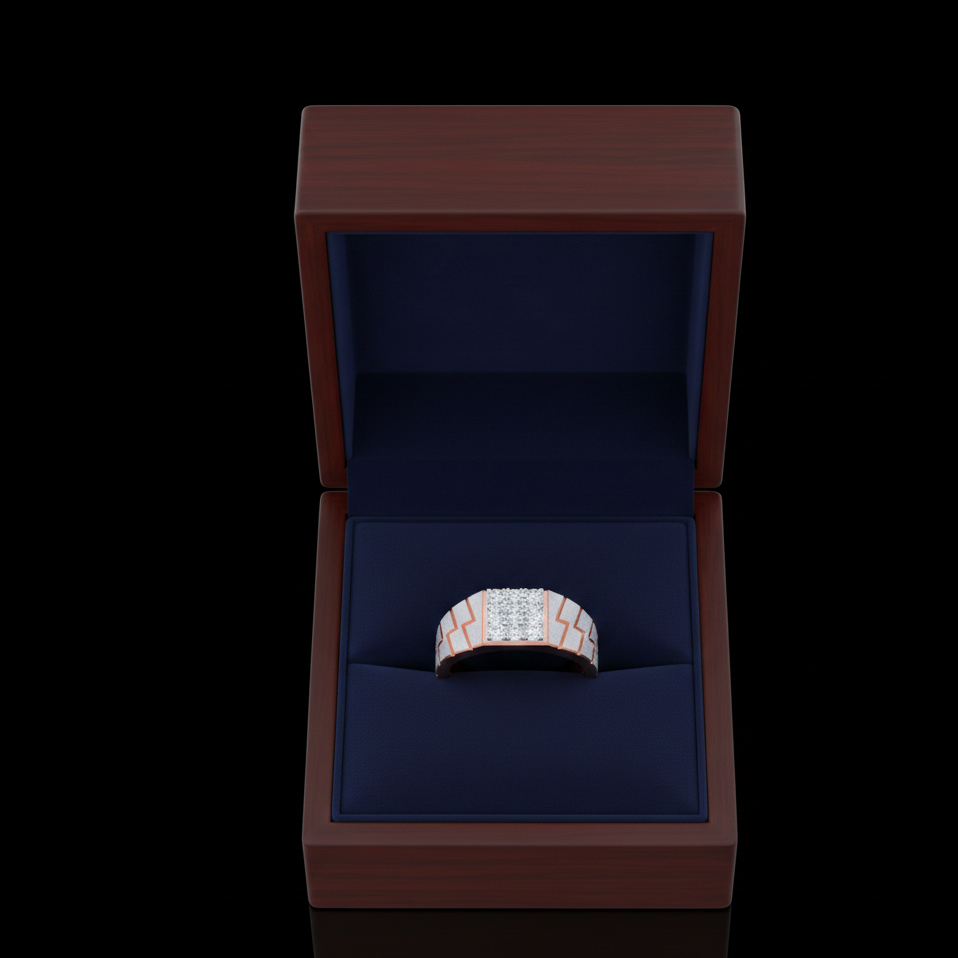 Majestic Edge Diamond Gents Ring
