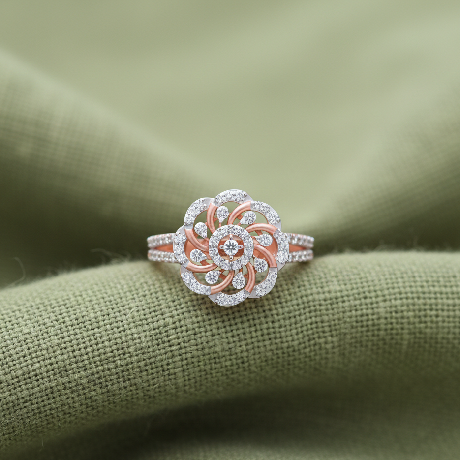 Celestial Crest Diamond Ring