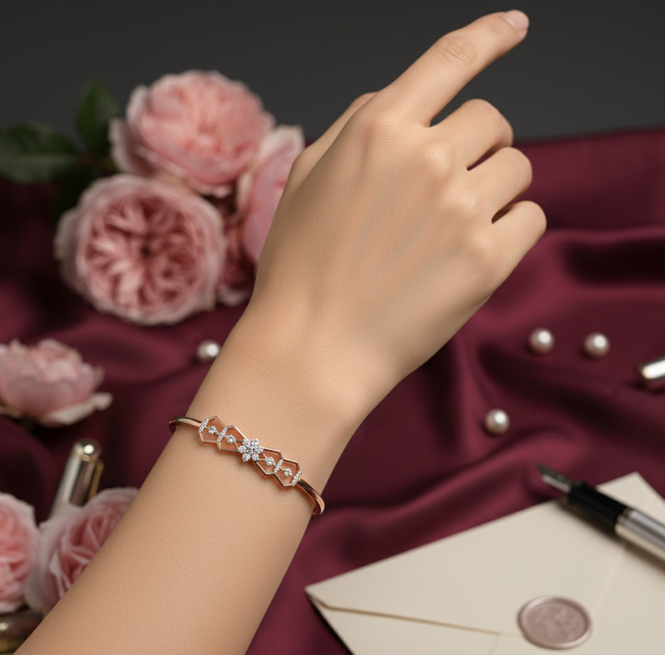 Minimal Elegant Diamond Bracelet