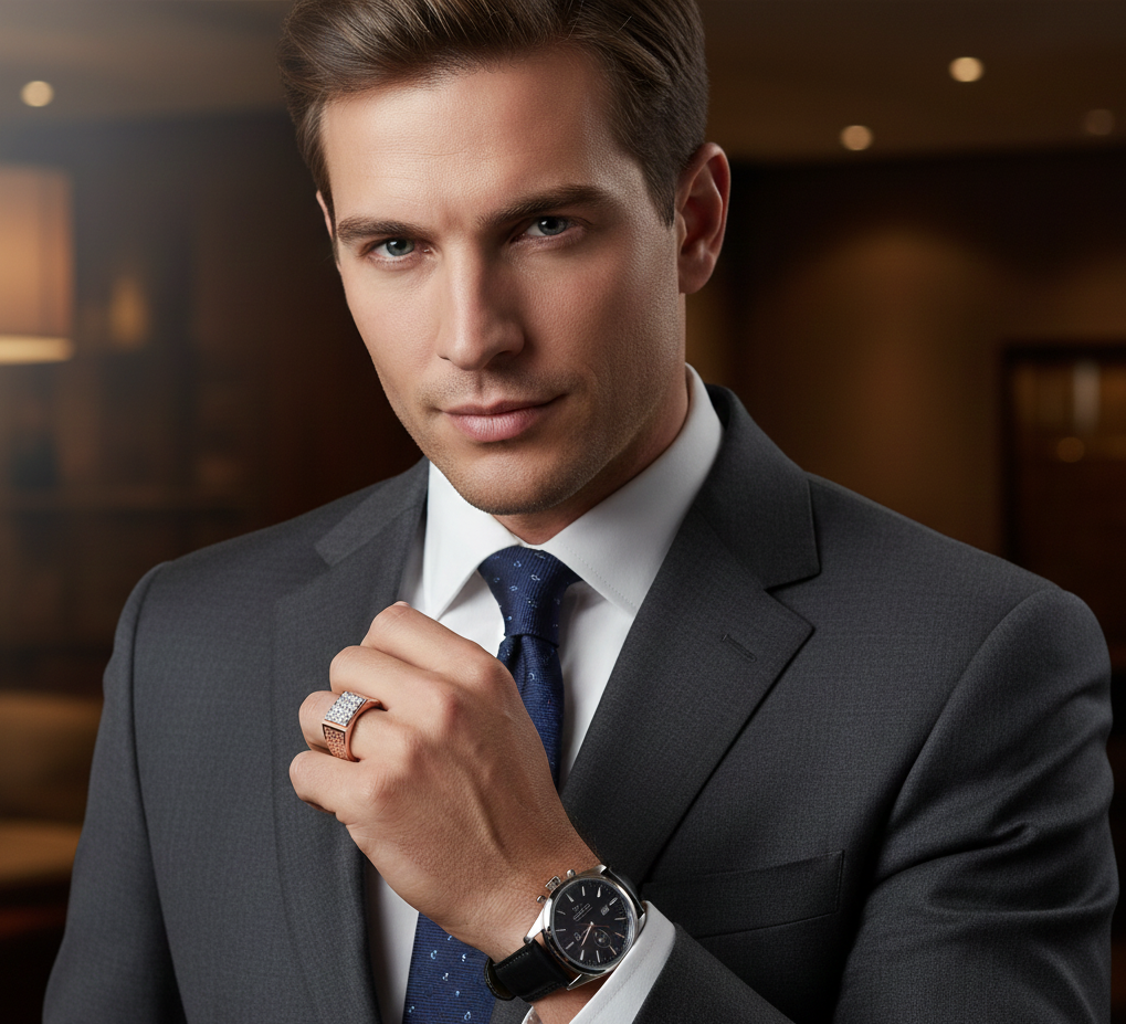 Urban Elite Diamond Gents Ring