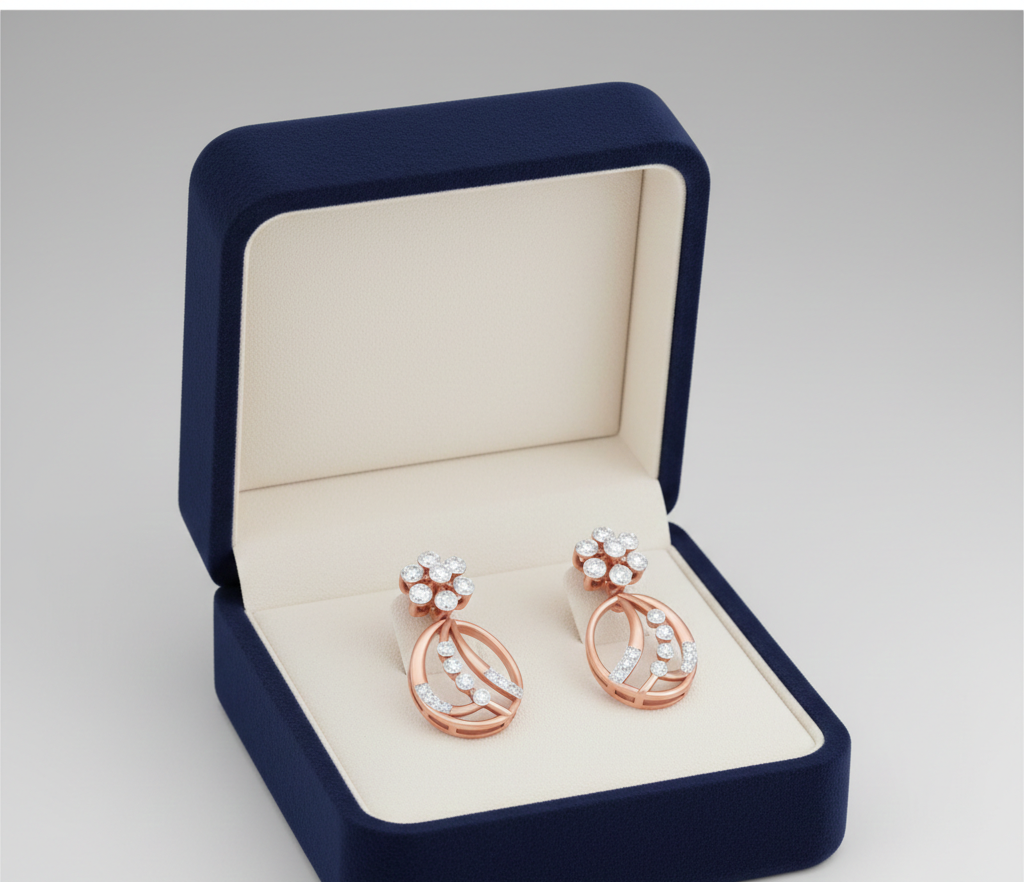 Auralis Fine Diamond Dangler Earrings