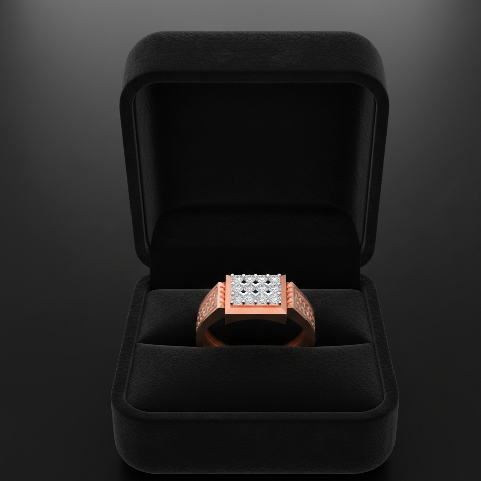 Classic Royal Diamond Gents Ring