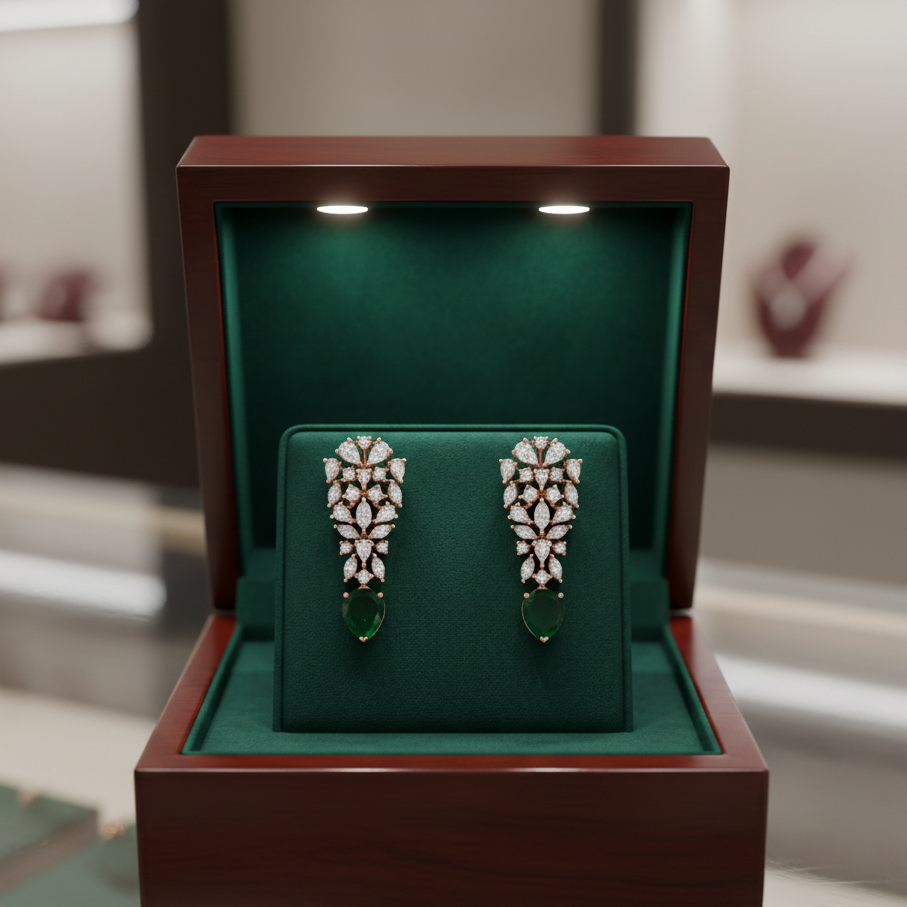 Elegant Party Shine Diamond Earrings