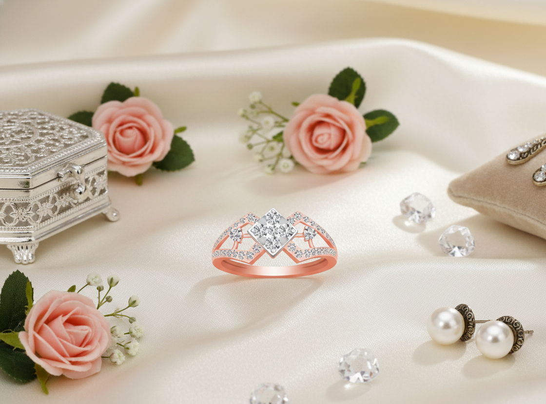 Divine Elegance Diamond Ladies Ring - 3