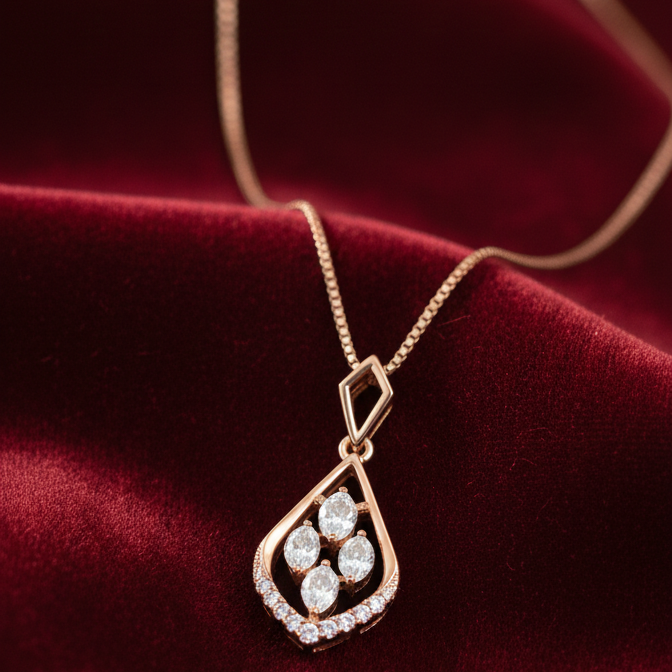 Minimal Spark Diamond Pendant