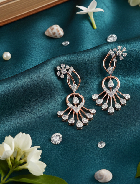 Glimmerfall Diamond Danglers - 3