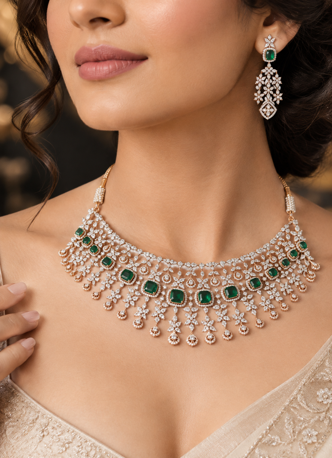 Bridal necklace set