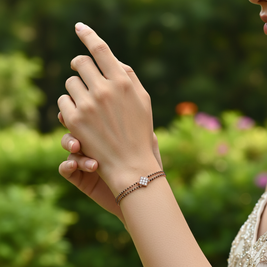 Silver Crest Diamond Chain Bracelet - 3