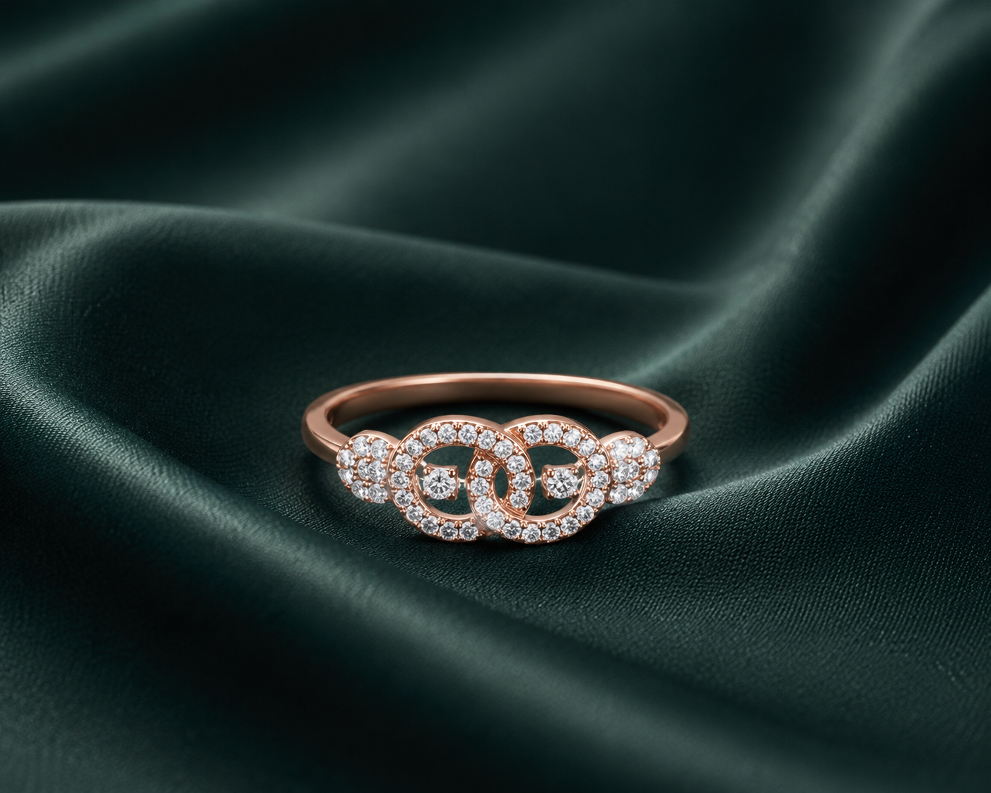 Elegant Petal Diamond Ladies Ring - 3