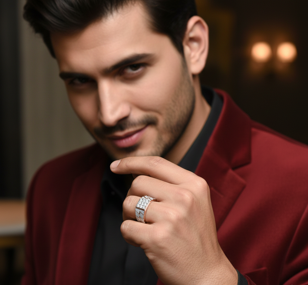 Majestic Edge Diamond Gents Ring