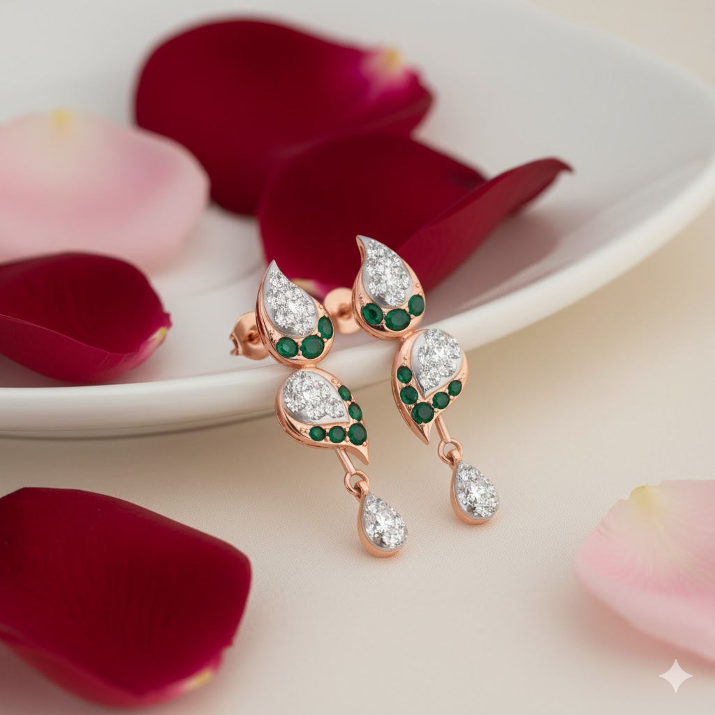 Diamond Stream Dangler Earrings