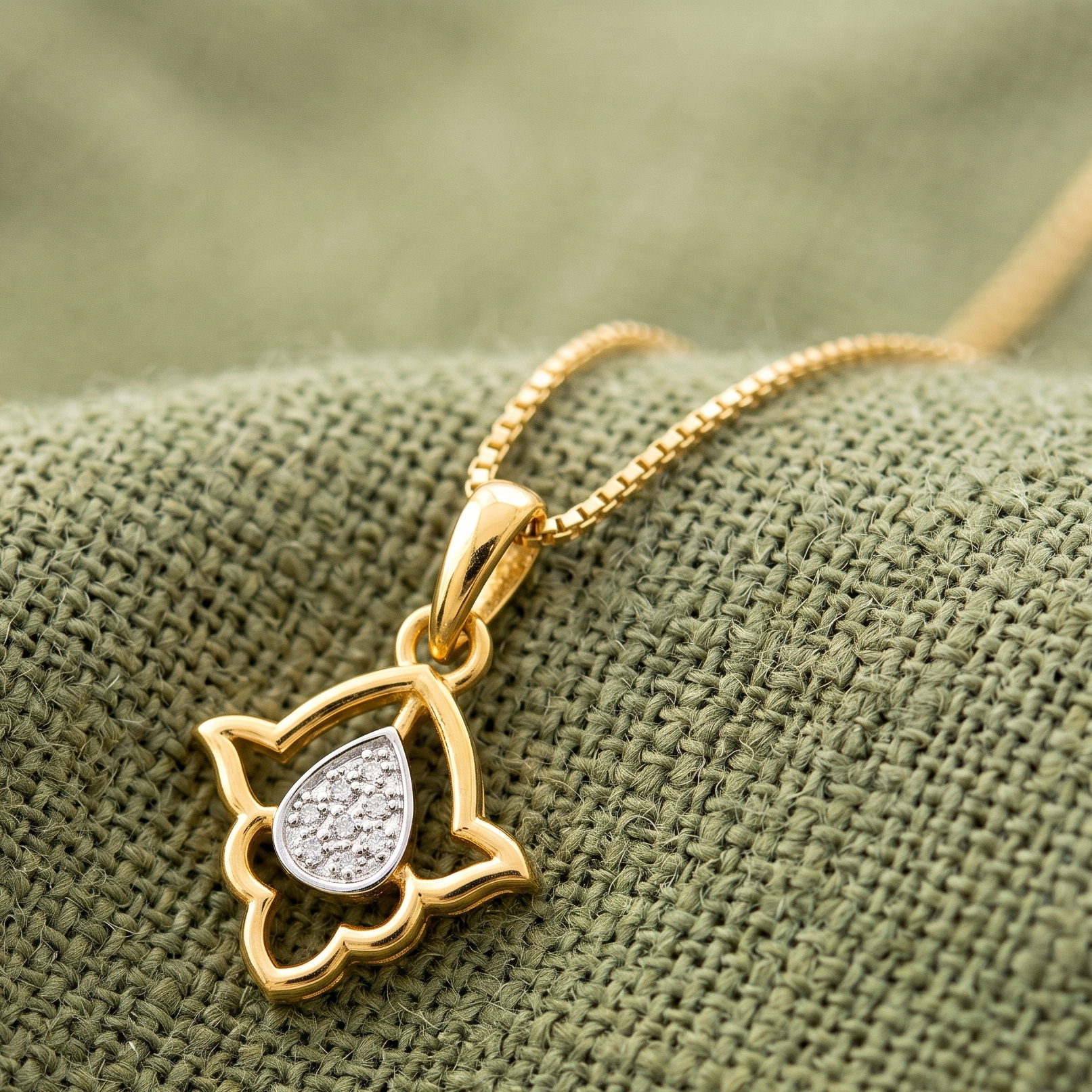 Dazzling Drop Diamond Pendant - 3