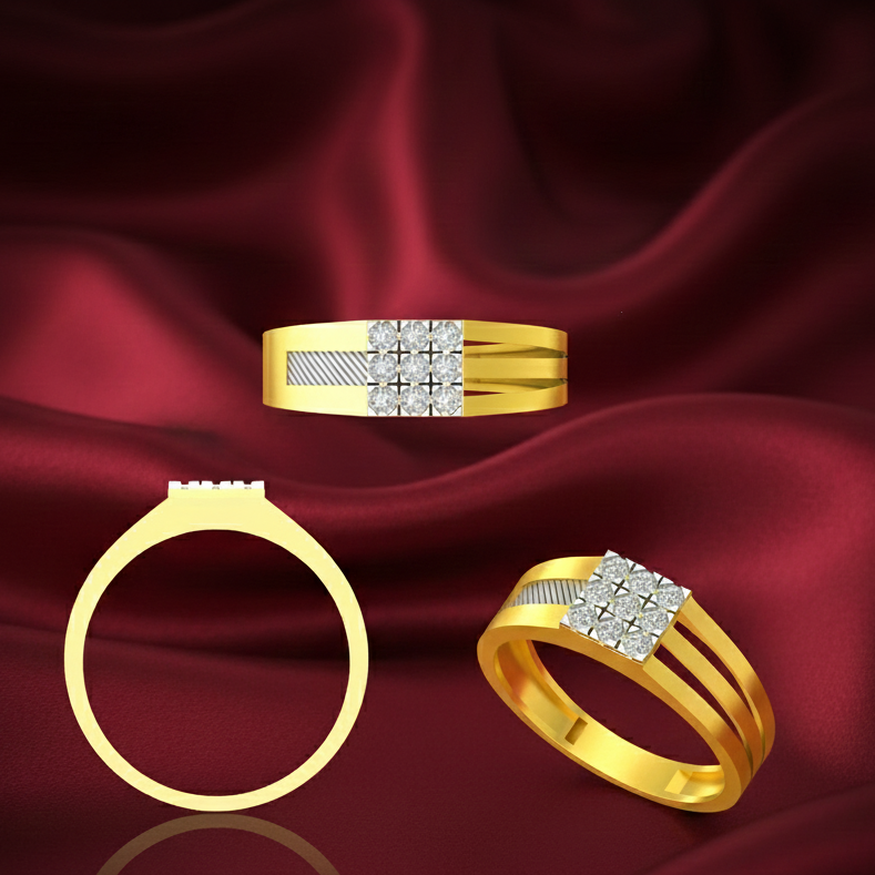 Signature Crown Diamond Gents Ring - 3