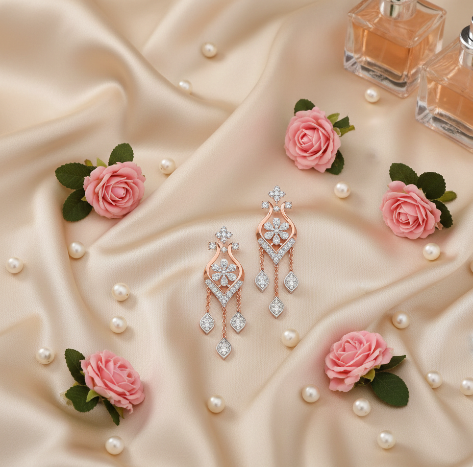 Diamond Allure Drop Earrings - 3