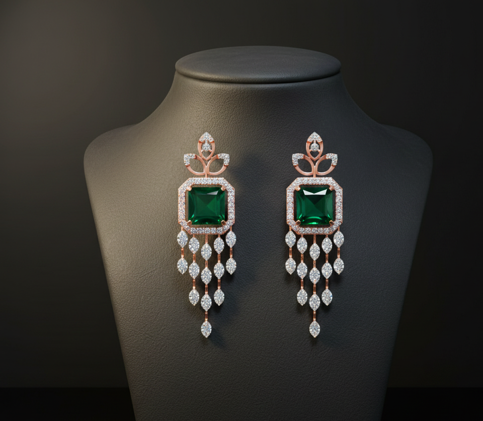 Luminé Luxe Diamond Danglers