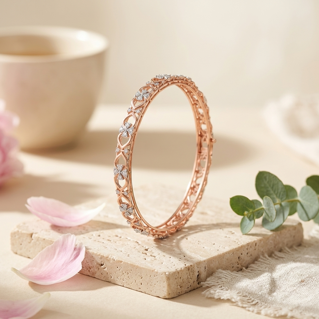 Elegant Luxury Diamond Bangles