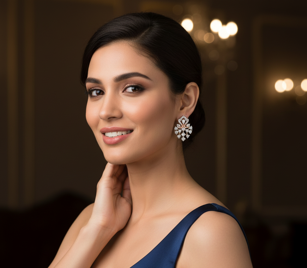 Diamond Celestial Glow Earrings - 6