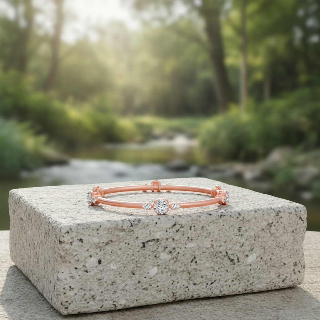 Divine Radiance Diamond Bangle