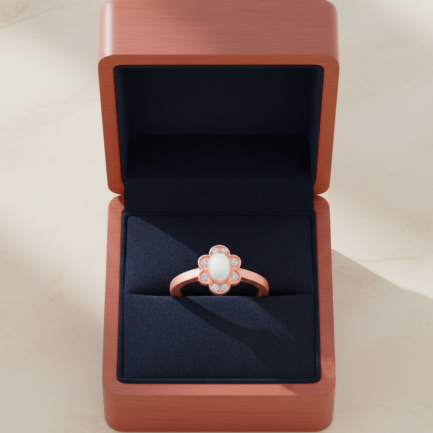 Halo Crest Luxe Diamond Ring