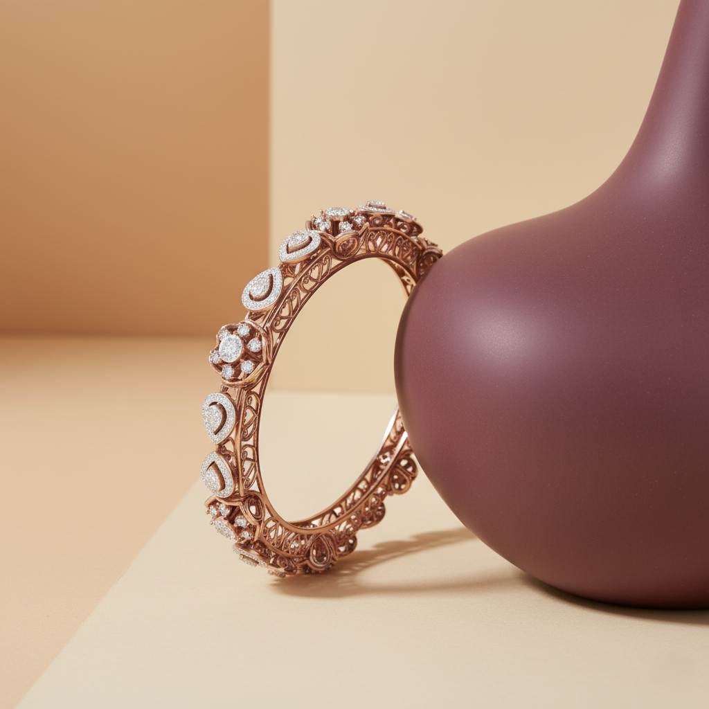 Seraphina Ornate Diamond Bangle