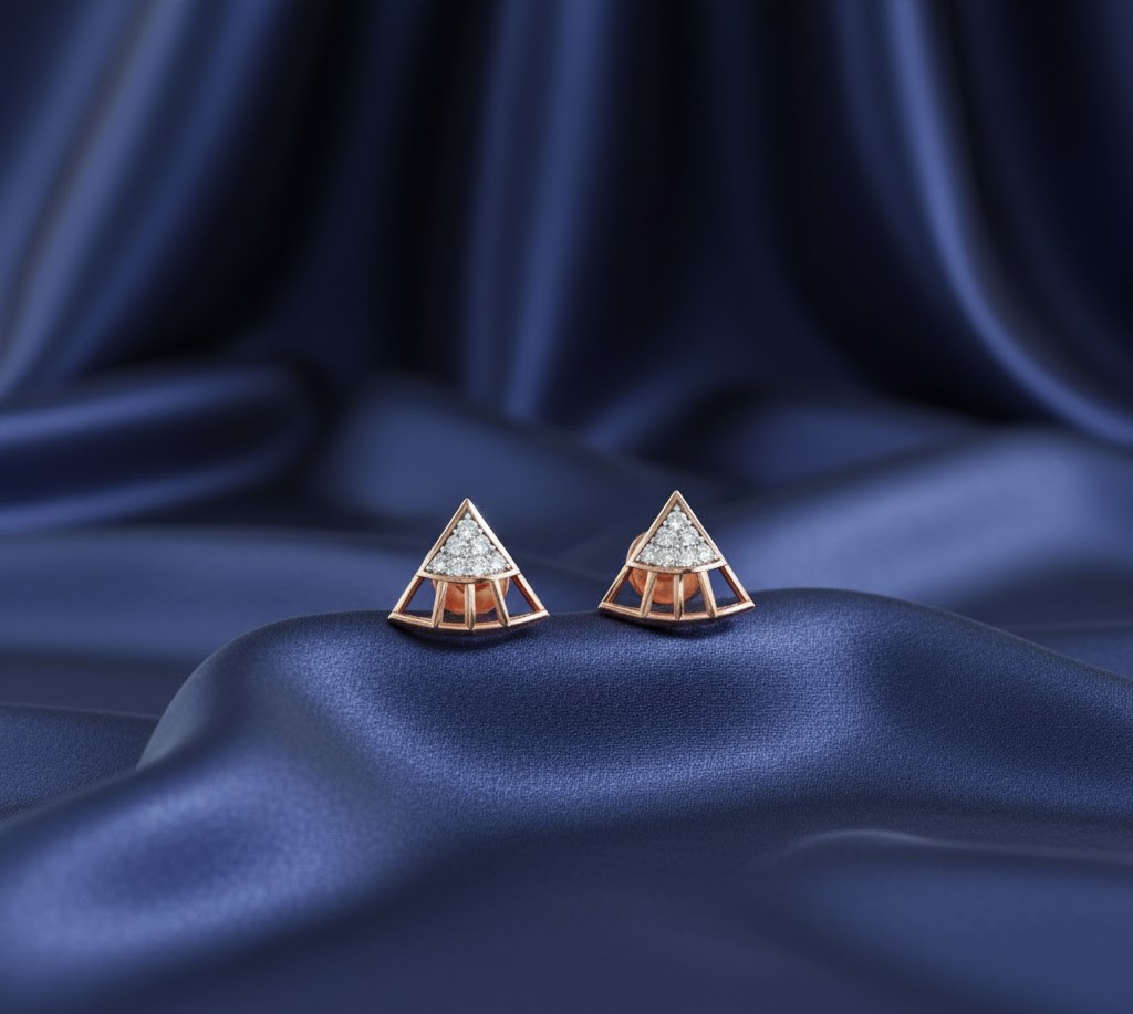 Premium Gloss Diamond Stud Earrings