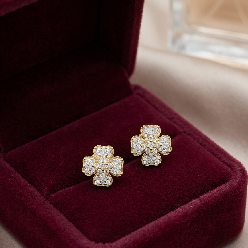 Glamorous Chandelier Diamond Earrings