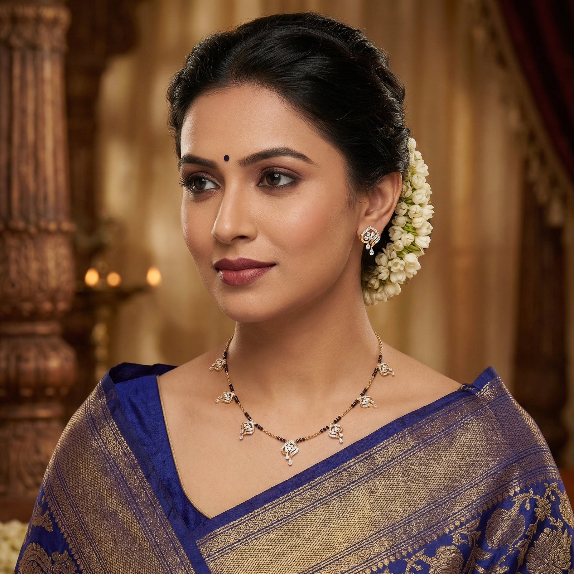Elegant Diamond Fusion Necklace Set - 3
