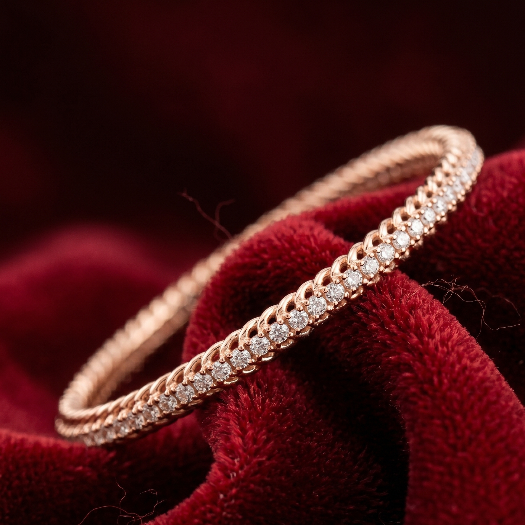 Elegant Diamond Bangles