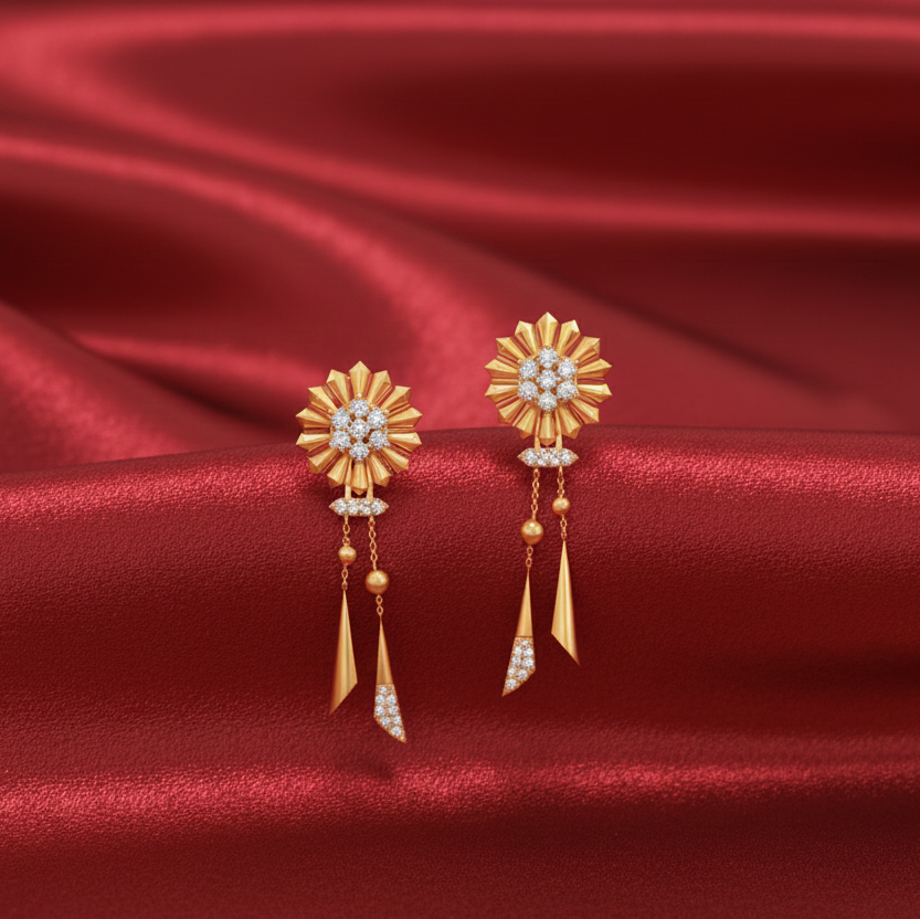 Elegant Party Diamond Dangle Earrings
