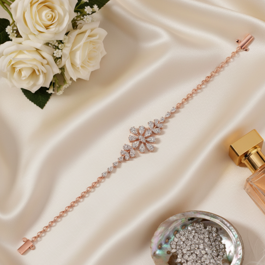 Royal Loop Diamond Chain Bracelet