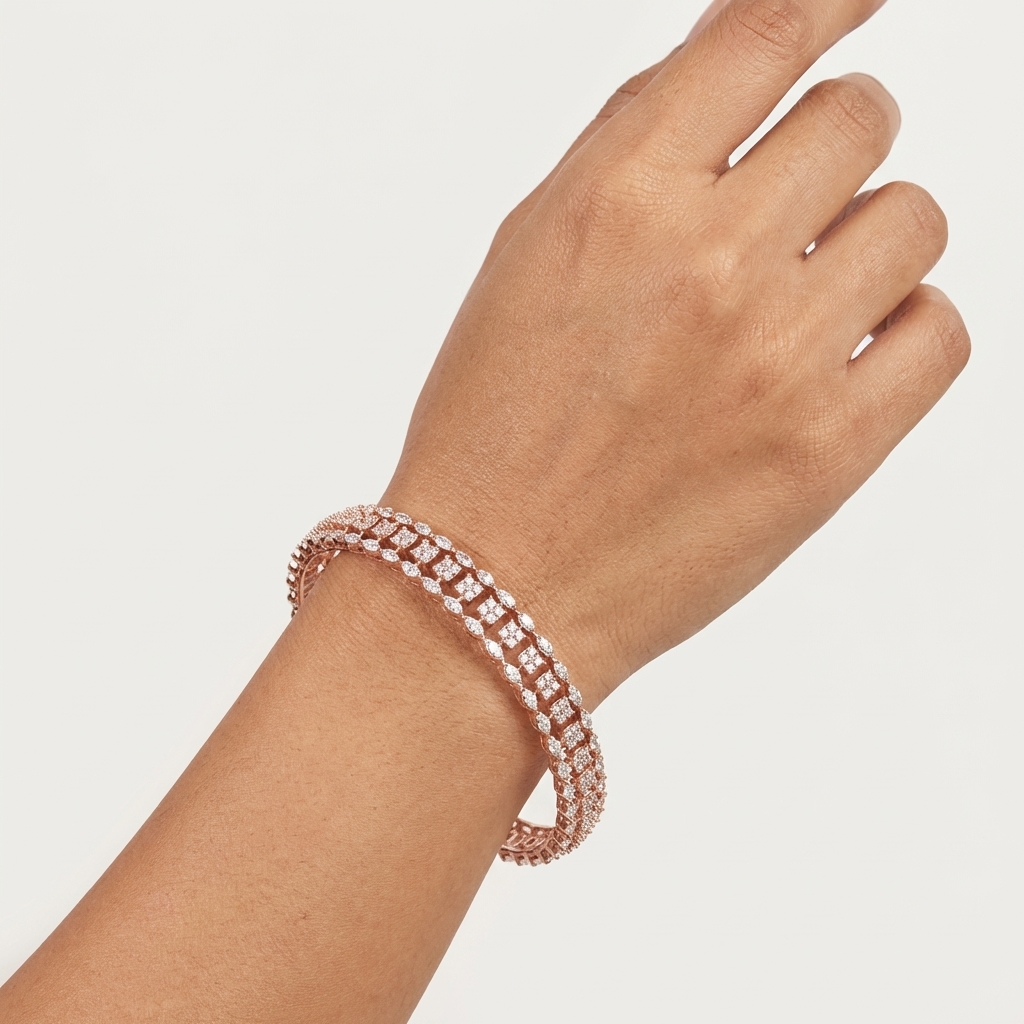 Infinity Shine Diamond Bangles