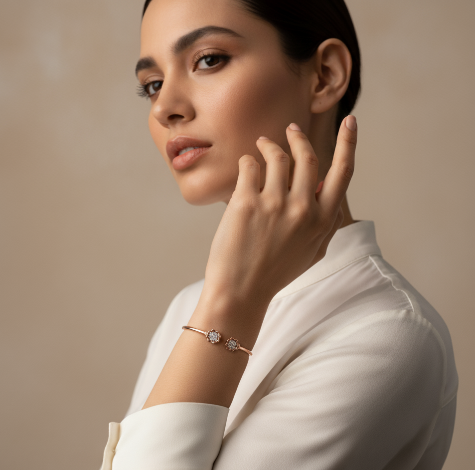 Refined Elegant Diamond Bracelet