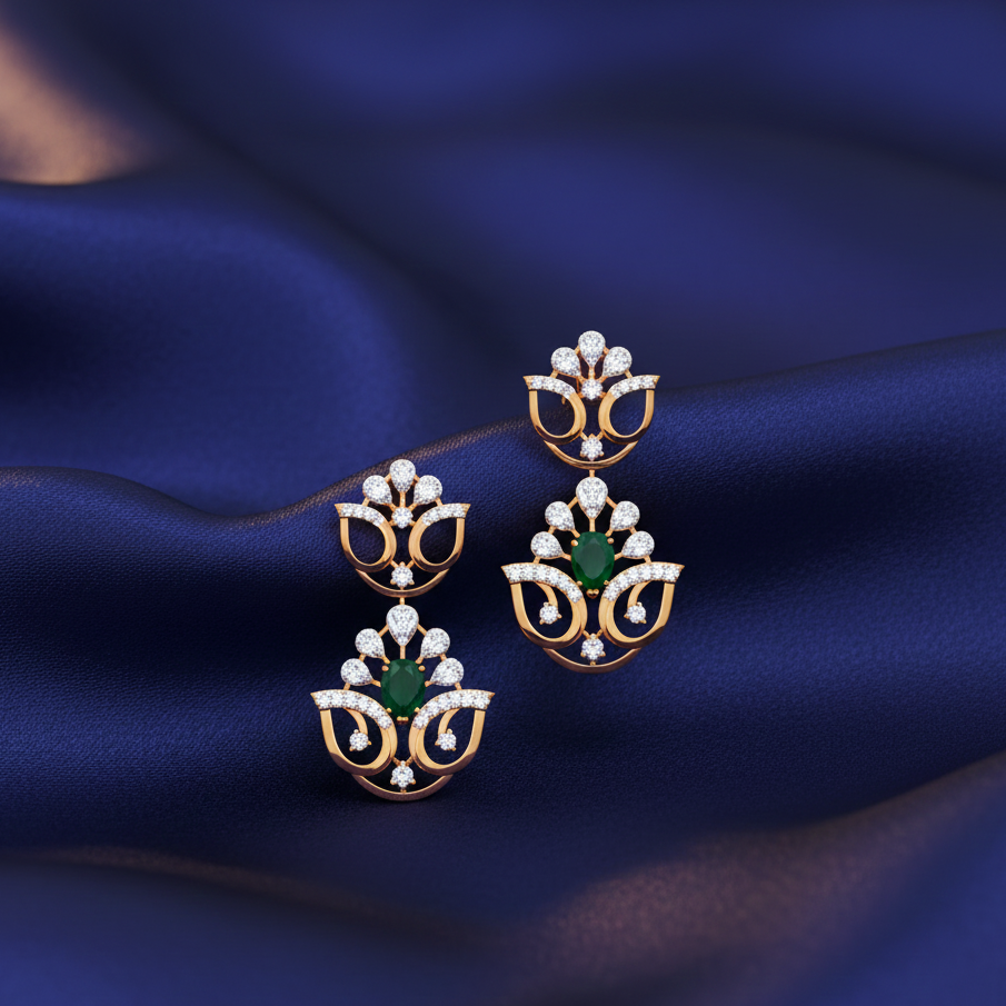 Fashion Diamond Drop Earrings