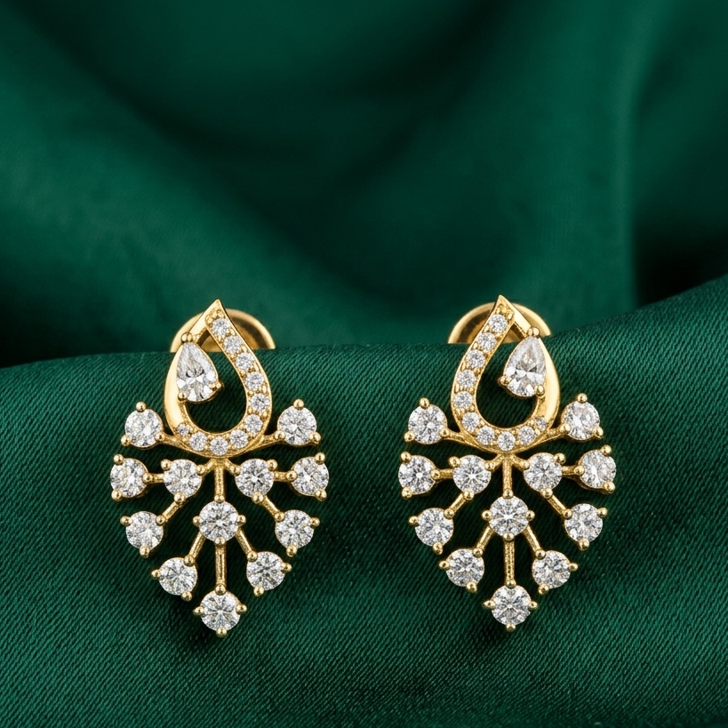 Eclipse Diamond Earrings - 6