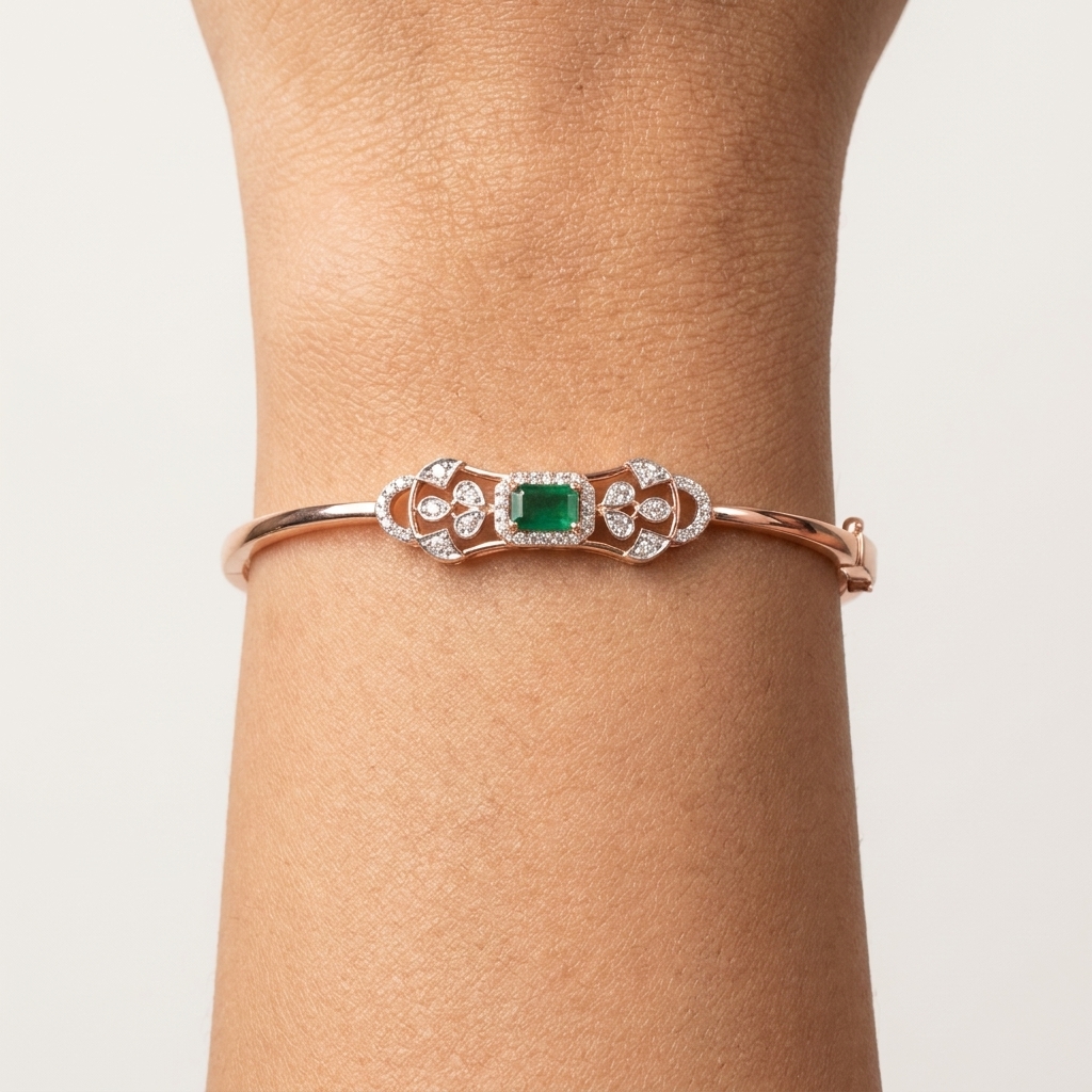 Diamond Moon Charm Bracelet - 3