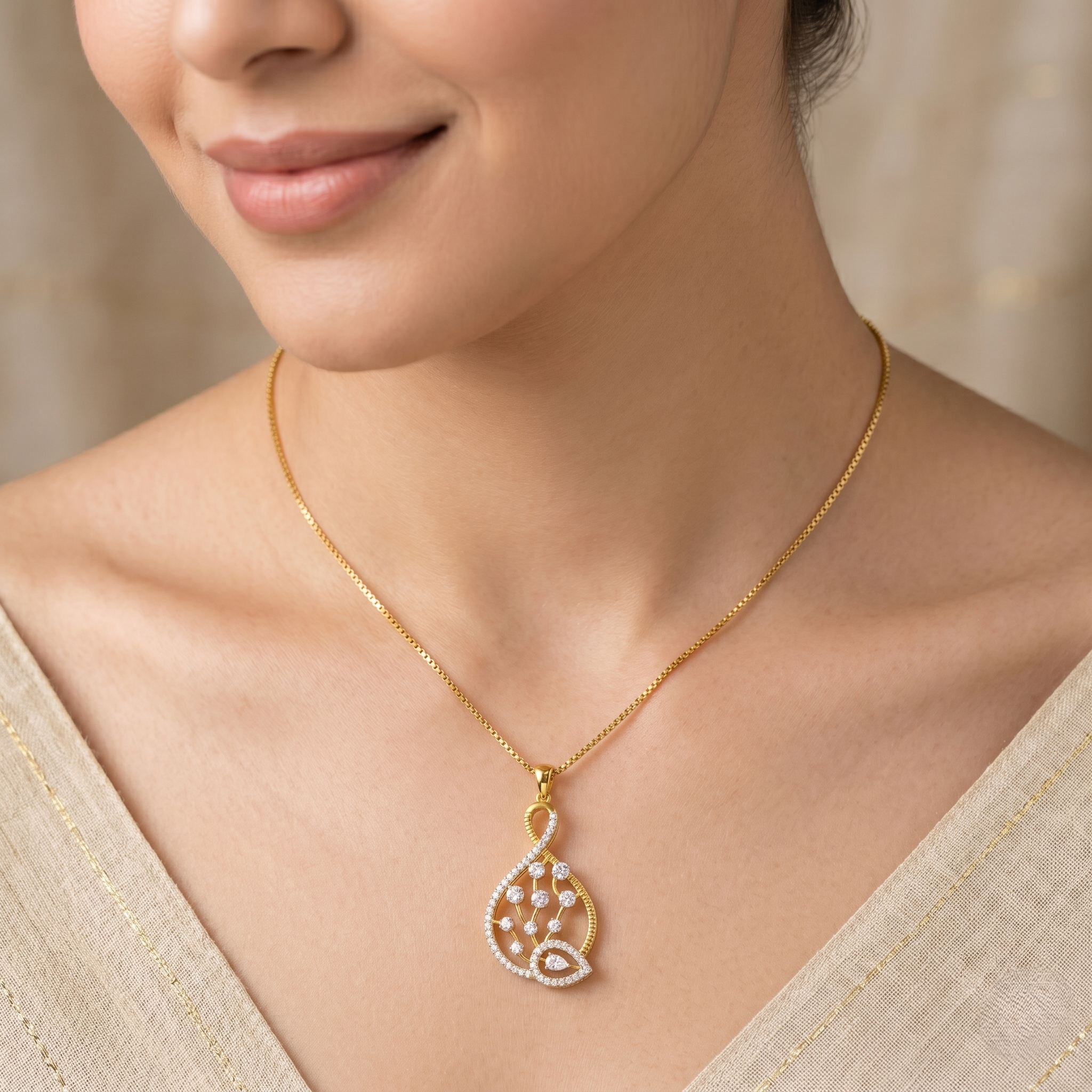 Diamond Aurora Symphony Pendant