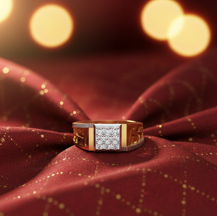 Timeless Noble Diamond Gents Ring