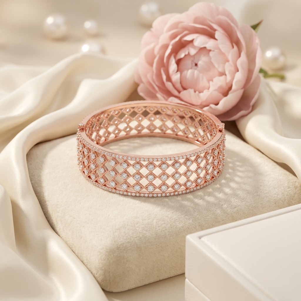 Diamond Spark Mesh Bracelet