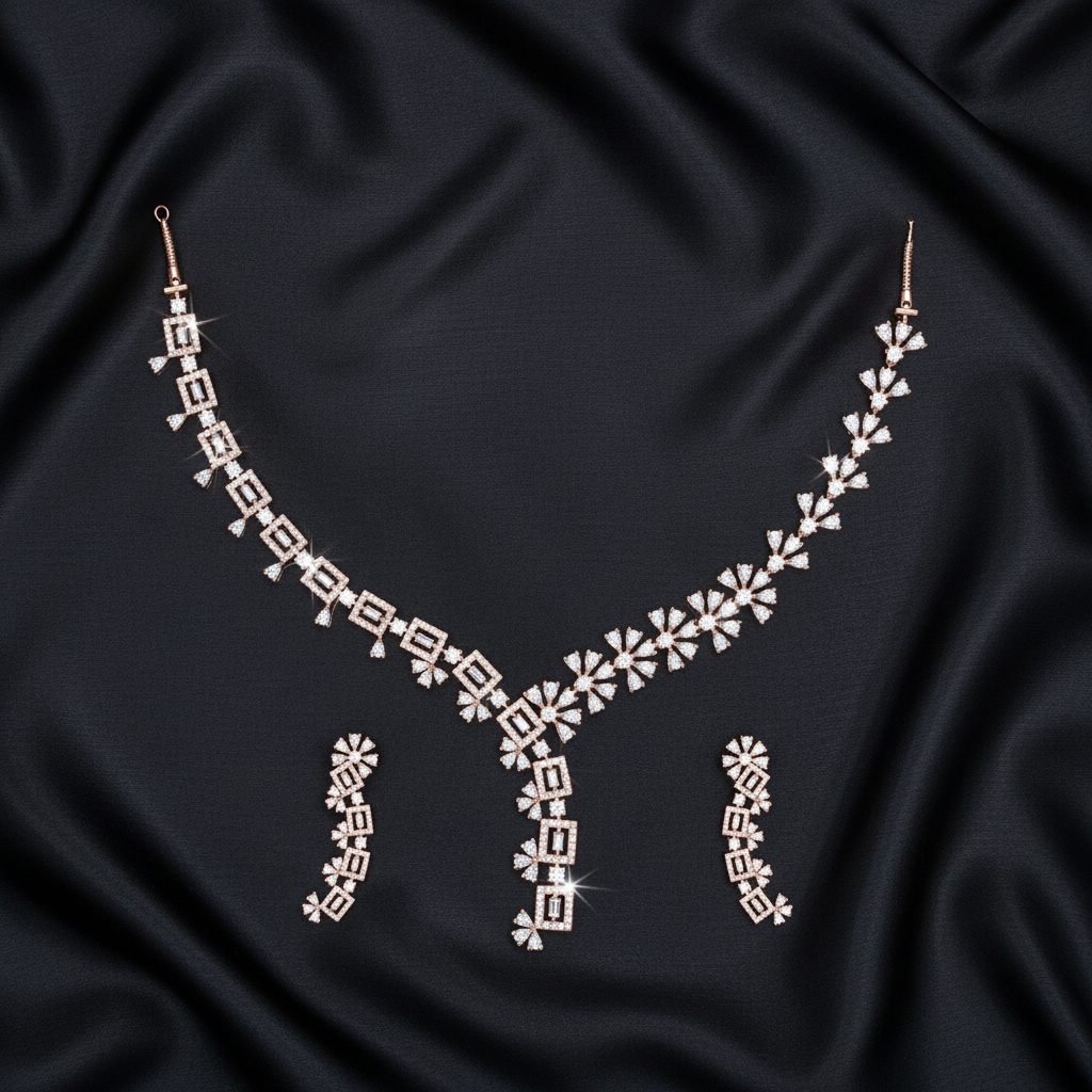Timeless Diamond Classic Necklace Set