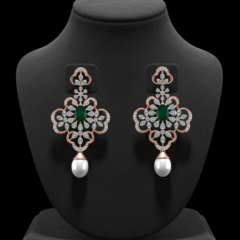Brilliant Glow Diamond Dangle Earrings