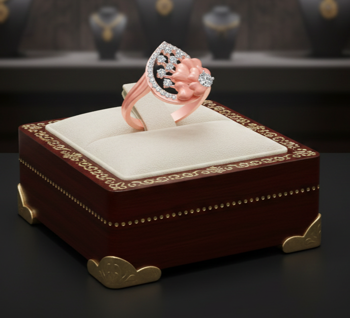Regal Grace Crown Diamond Ring