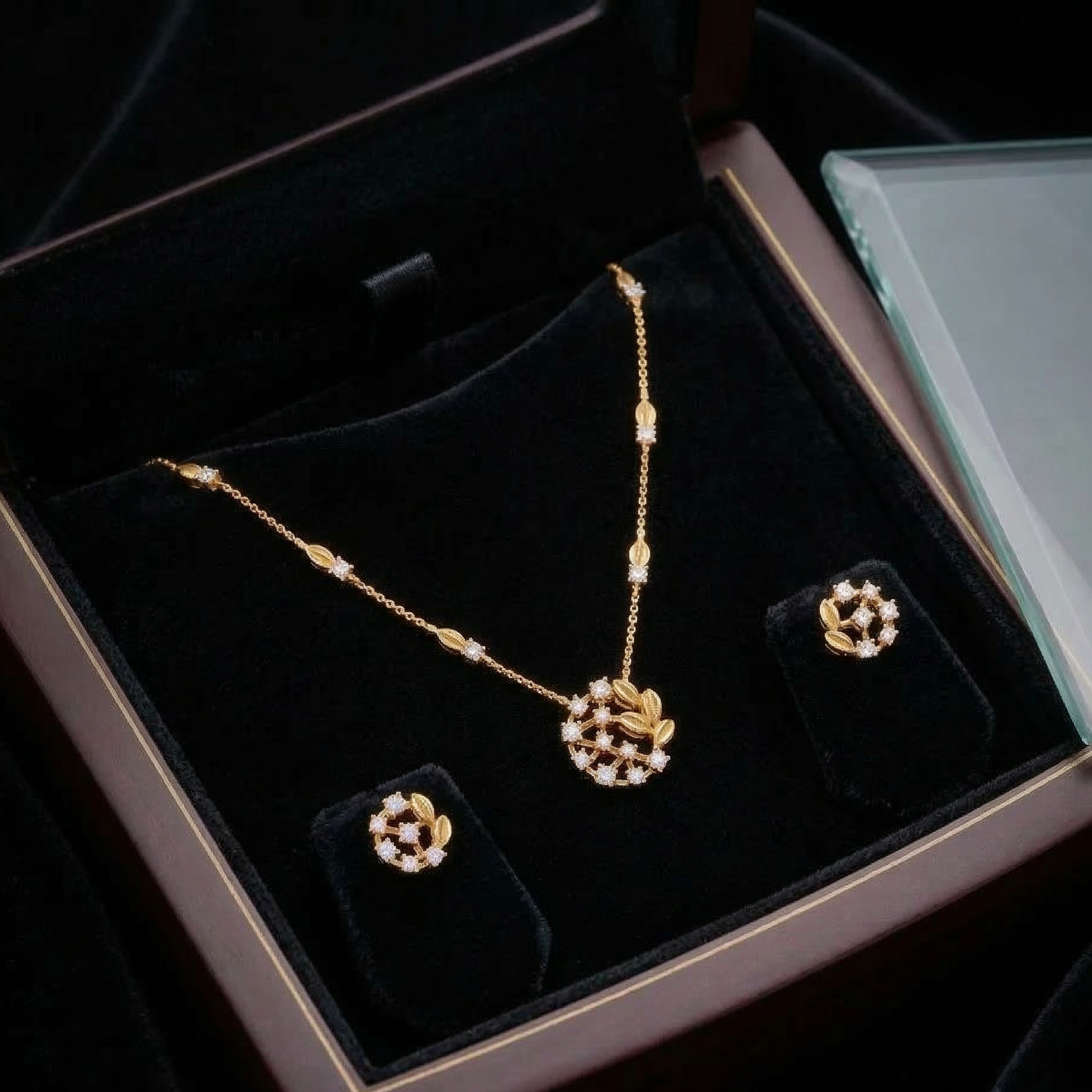 Elegant Diamond Royale Necklace Set - 3