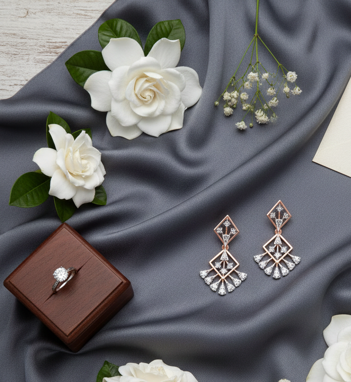 Divine Cascade Diamond Earrings - 3